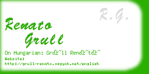 renato grull business card